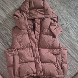 Lululemon Athletica Quilted Hooded Vest - Roasted Brown